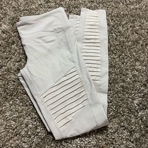 Alo yoga Moto grey leggings